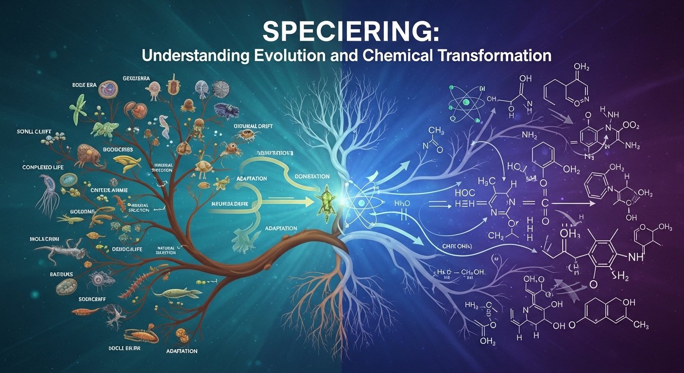 Speciering: Understanding Evolution and Chemical Transformation